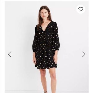 NWT Madewell Tie waist mini Dress floral Large